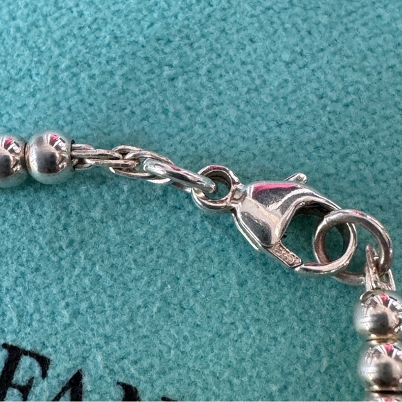 Tiffany & Co. Silver Beaded Lock Bracelet - Picture 5 of 6